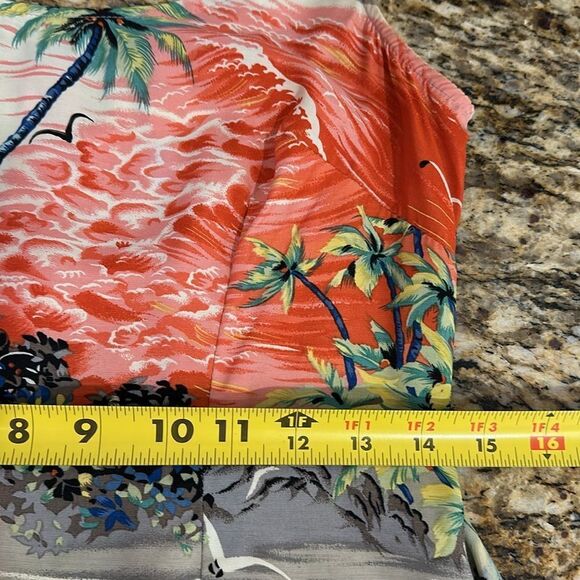 Rampage Vintage Tropical Print Sleeveless Hawaiian Wrap Sarong Dress Size 7 - Picture 6 of 8